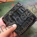 旧クロコダイルの財布リメイク1