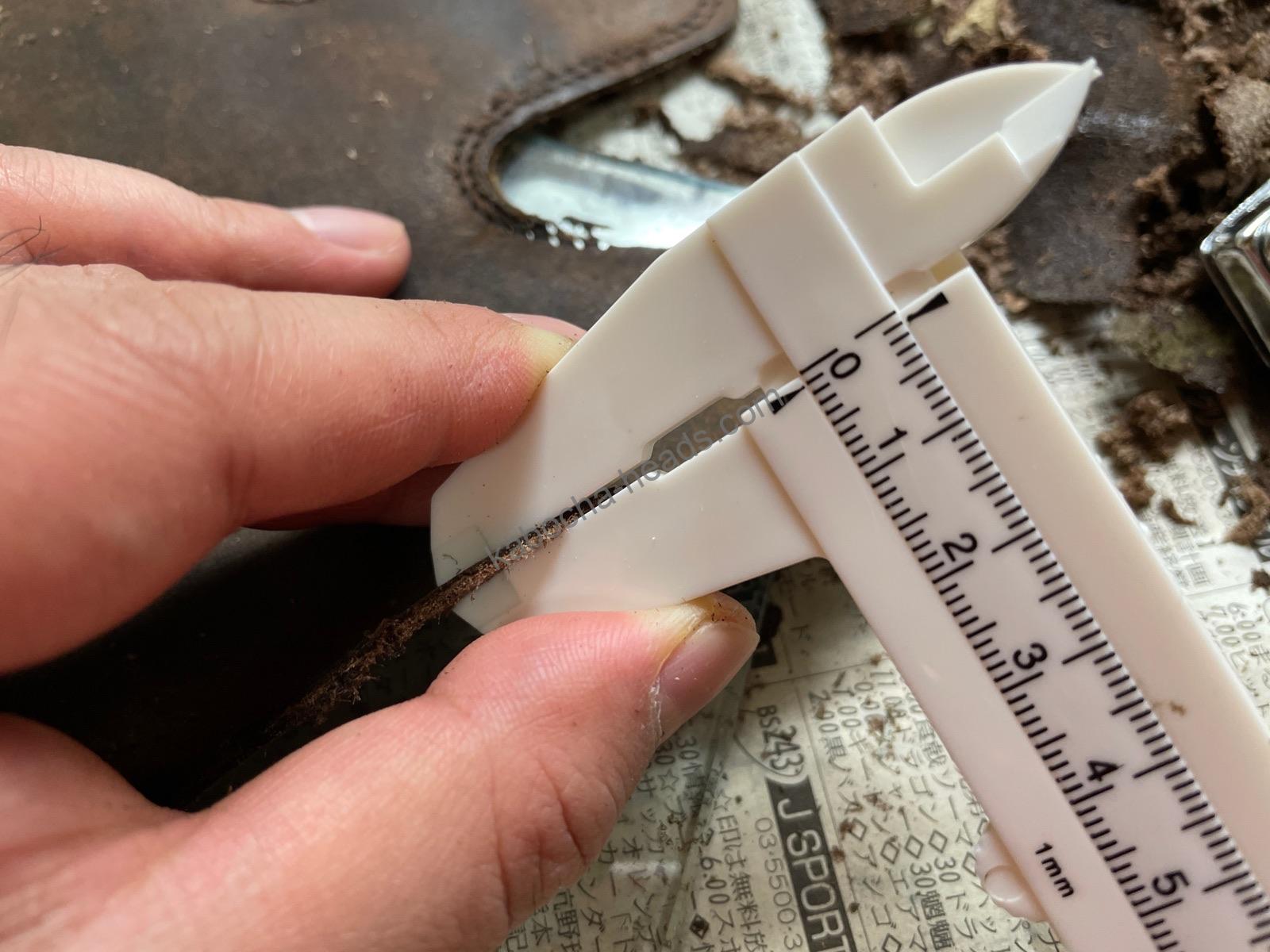 古ブーツのリメイク1